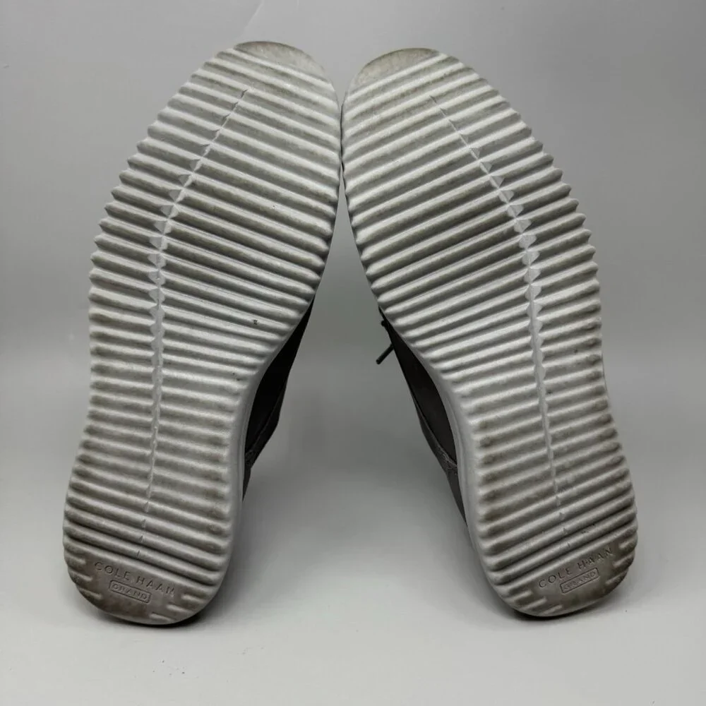 Cole Haan Grand+ Plain Toe  Nubuck Gray Casual Dress Shoes Mens 10.5